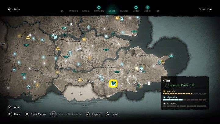 In the place shown in the picture above, on a wooden platform on a tree, you will meet a girl - Assassins Creed Valhalla: The Sky Thief - Cent - Assassins Creed Valhalla Guide and Walkthrough