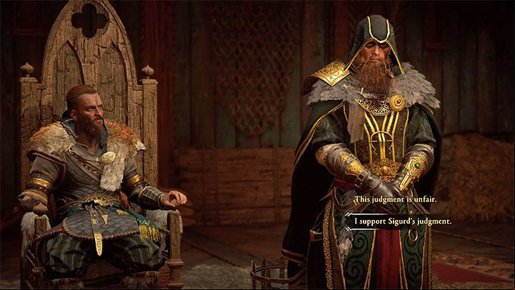 Importnat choice 5/5 - Sigurd's judgment on Gudrun and Holger - Assassins Creed Valhalla: How to unlock the best ending? - Endings - Assassins Creed Valhalla Guide and Walkthrough