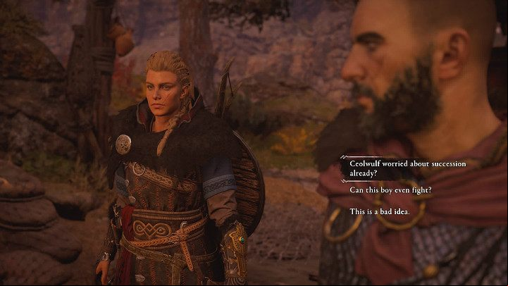 You can choose one of three dialogues - Assassins Creed Valhalla: The Sons of Ragnar - Ledecestrescire - Assassins Creed Valhalla Guide and Walkthrough