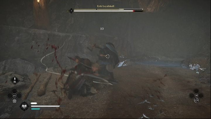 Approach the enemy with a full health bar and filled healing - Assassins Creed Valhalla: Lost Drengr - Rygjafylke secrets, locations - Rygjafylke - Assassins Creed Valhalla Guide and Walkthrough