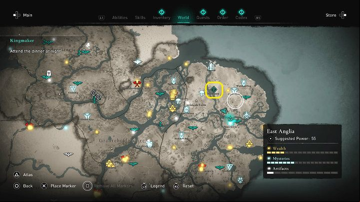 The dinner will take place in Elmenham - Assassins Creed Valhalla: Kingmaker - East Anglia - Assassins Creed Valhalla Guide and Walkthrough