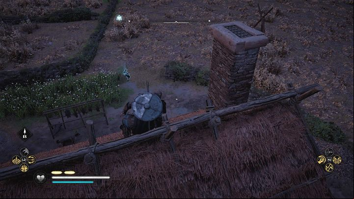 Jump on the roof of the hut and crouch – that the boy won't be able to find you - Assassins Creed Valhalla: Hide and Hunt - East Anglia - Assassins Creed Valhalla Guide and Walkthrough