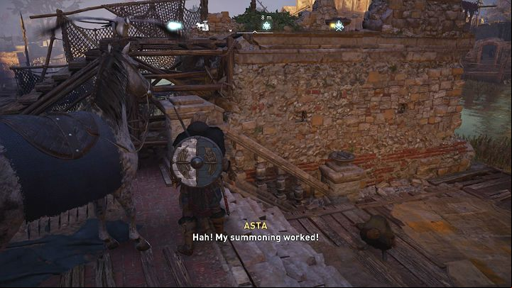 Bring the horse to the girl and then get off the animal to complete this task - Assassins Creed Valhalla: The Wayward - East Anglia - Assassins Creed Valhalla Guide and Walkthrough