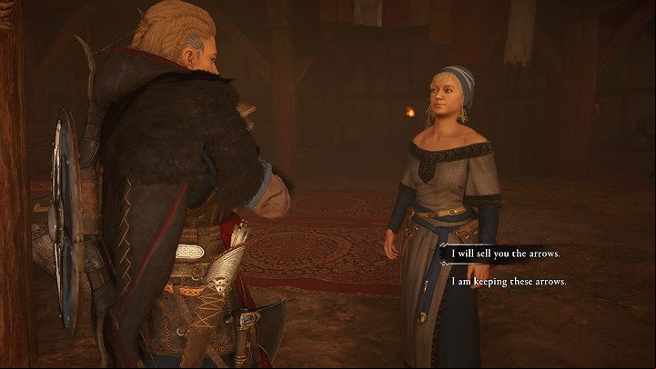 Agree to sell the arrows to complete this task - Assassins Creed Valhalla: Edmunds Arrows - East Anglia - Assassins Creed Valhalla Guide and Walkthrough