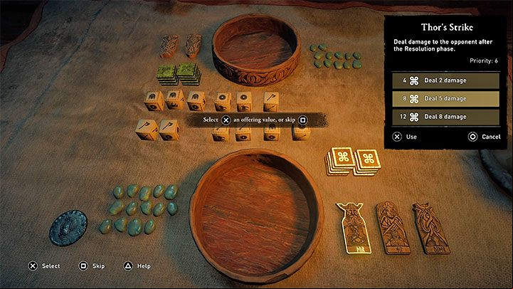 One of the most important features of orlog is the option to use the so-called God Favors - Assassins Creed Valhalla: Orlog - how to win the dice game? - Basics - Assassins Creed Valhalla Guide and Walkthrough