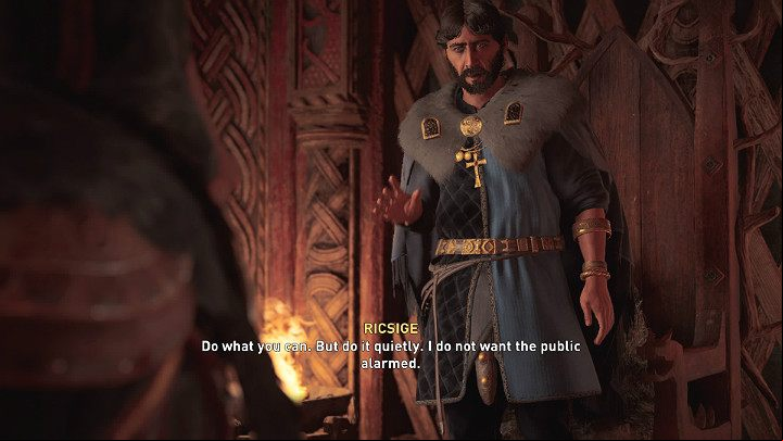 Hjorr will lead Eivor to a meeting with Ricsige - Assassins Creed Valhalla: The Welcoming Party - Jorvik - Assassins Creed Valhalla Guide and Walkthrough