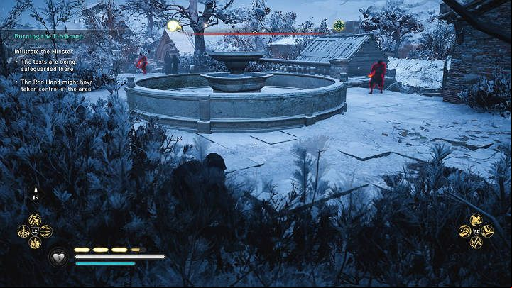 People working for the Red Hand will appear in the rectory - Assassins Creed Valhalla: Burning the Firebrand - Jorvik - Assassins Creed Valhalla Guide and Walkthrough