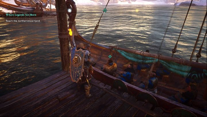After the conversation, get on the boat and sail to the northern fjord (the place marked on the world map) - Assassins Creed Valhalla: Where Legends Are Born - Hordafylke - Assassins Creed Valhalla Guide and Walkthrough