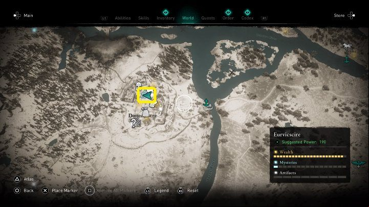 Go to the place marked in the picture above you will meet a bard - Assassins Creed Valhalla: Art-Scop - Eurvicscire - Assassins Creed Valhalla Guide and Walkthrough