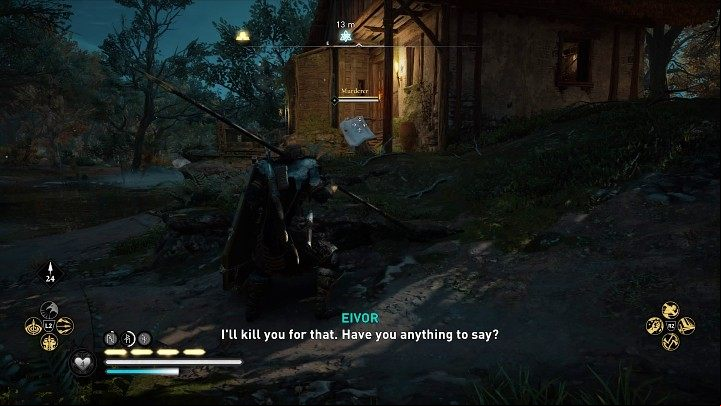 The strange woman will not show any reaction at first - Assassins Creed Valhalla: Lady of the Lake - Glowecestrescire - Assassins Creed Valhalla Guide and Walkthrough