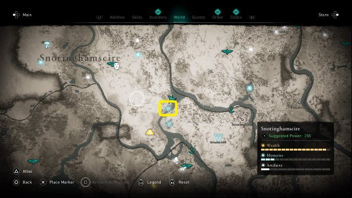 In the place marked on the image above, you will meet a hooded Anglo-Saxon soldier who delivers a speech over the body of his fallen friend - Assassins Creed Valhalla: A Cordial Invitation - Snotinghamscire - Assassins Creed Valhalla Guide and Walkthrough