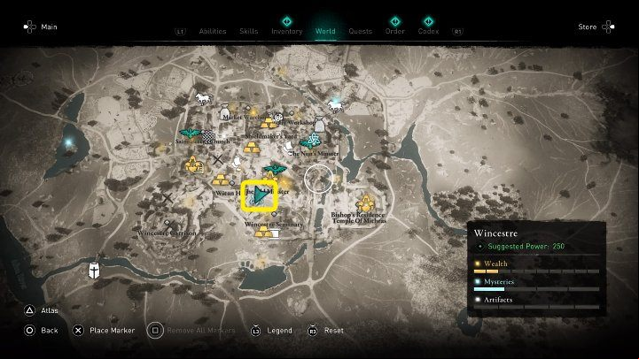 In the place indicated on the image above, you will meet a young priest named Asser - Assassins Creed Valhalla: Asser - Wincestre - Assassins Creed Valhalla Guide and Walkthrough