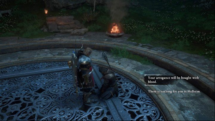 After a brief chat, you will have to decide what will happen to the soul of this warrior - Assassins Creed Valhalla: Hels Well - Asgard - Assassins Creed Valhalla Guide and Walkthrough