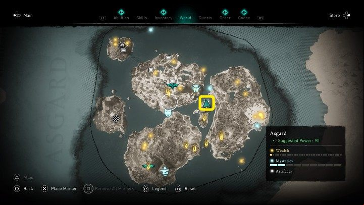 In the place indicated on the image above, you will meet a warrior named Einherjar - Assassins Creed Valhalla: Valhalla Bound - Asgard - Assassins Creed Valhalla Guide and Walkthrough