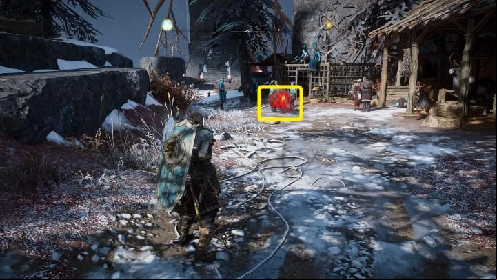 Near the Feast Hall, you will come across a boar released during the night and is now running loose in the settlement - Assassins Creed Valhalla: Aegirs Daughters - Jotunheim - Assassins Creed Valhalla Guide and Walkthrough
