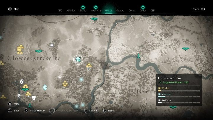 You will find flies to the east - Assassins Creed Valhalla: Fly Agaric - Glowecestrescire secrets, locations - Glowecestrescire - Assassins Creed Valhalla Guide and Walkthrough