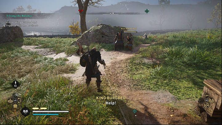 If you have obtained information from Tonna amicably and left her alive, you will have to fight her when you come out of the crypt from the side door - Assassins Creed Valhalla: Tilting the Balance - Ledecestrescire - Assassins Creed Valhalla Guide and Walkthrough