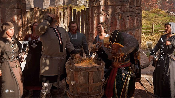 Drinking games is one of the minigames available in AC Valhalla - Assassins Creed Valhalla: Side activities - drinking games, Flyting - Basics - Assassins Creed Valhalla Guide and Walkthrough