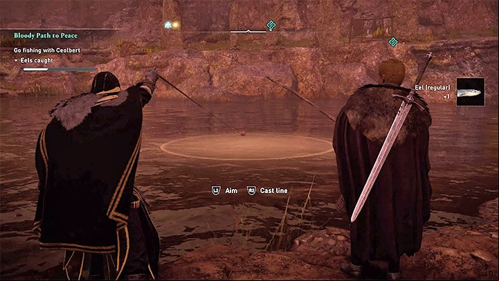 You can find fishing spots on your own or buy hints about their location from merchants - Assassins Creed Valhalla: Side activities - drinking games, Flyting - Basics - Assassins Creed Valhalla Guide and Walkthrough