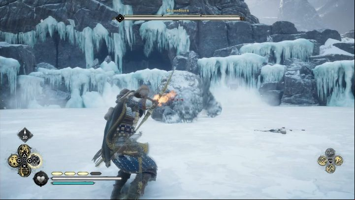 When you get close, you'll face an icy beast - Assassins Creed Valhalla: Legendary Animal - Jotunheim secrets, locations - Jotunheim - Assassins Creed Valhalla Guide and Walkthrough