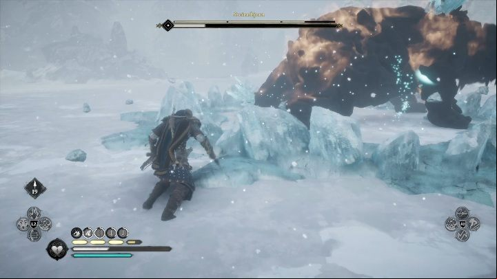 You have to be careful because your opponent's attacks can knock you out of balance - Assassins Creed Valhalla: Legendary Animal - Jotunheim secrets, locations - Jotunheim - Assassins Creed Valhalla Guide and Walkthrough