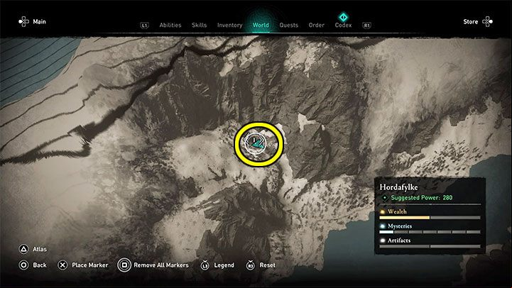 The place where you will find the hammer is shown in the attached picture - Assassins Creed Valhalla: Thors Hammer, Mjolnir - how to get it? - Legendary items - Assassins Creed Valhalla Guide and Walkthrough