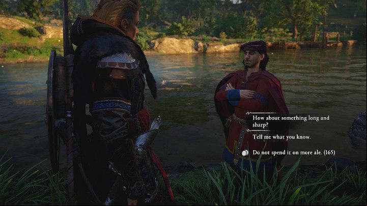 Bard will suggest that he deserves some reward for such valuable information - Assassins Creed Valhalla: The Abbots Gambit - Cent - Assassins Creed Valhalla Guide and Walkthrough