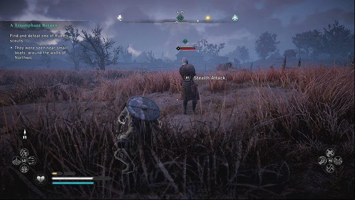 Get into the small boat in the harbor and reach the destination - Assassins Creed Valhalla: A Triumphant Return - East Anglia - Assassins Creed Valhalla Guide and Walkthrough