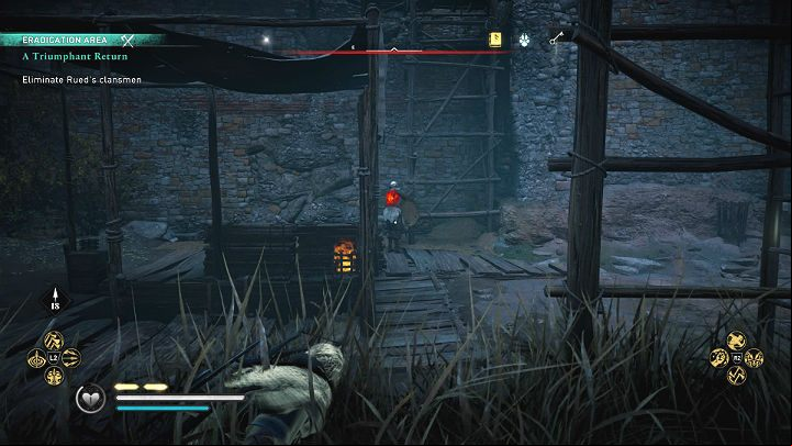 The entrance leads to the center of the fortress - Assassins Creed Valhalla: A Triumphant Return - East Anglia - Assassins Creed Valhalla Guide and Walkthrough