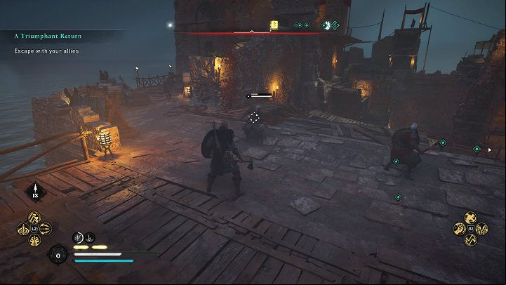 You don't have to fight all of Rued's soldiers if you don't want to - Assassins Creed Valhalla: A Triumphant Return - East Anglia - Assassins Creed Valhalla Guide and Walkthrough