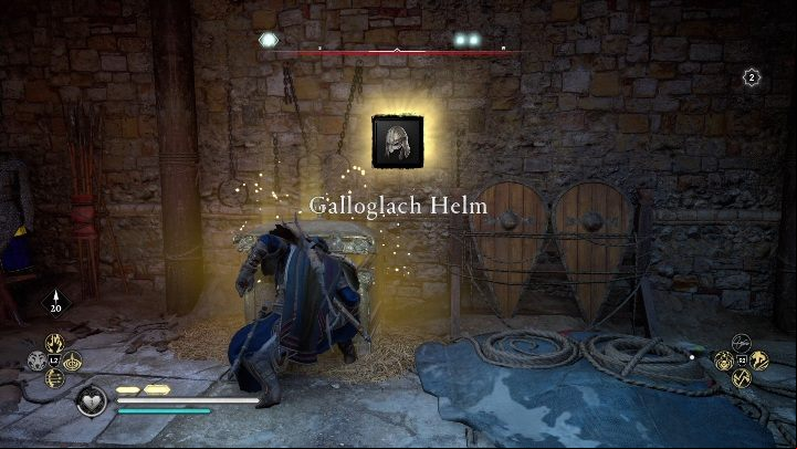 To reach the helm, you must destroy another lock - Assassins Creed Valhalla: Gear - Essexe secrets, locations - Essexe - Assassins Creed Valhalla Guide and Walkthrough