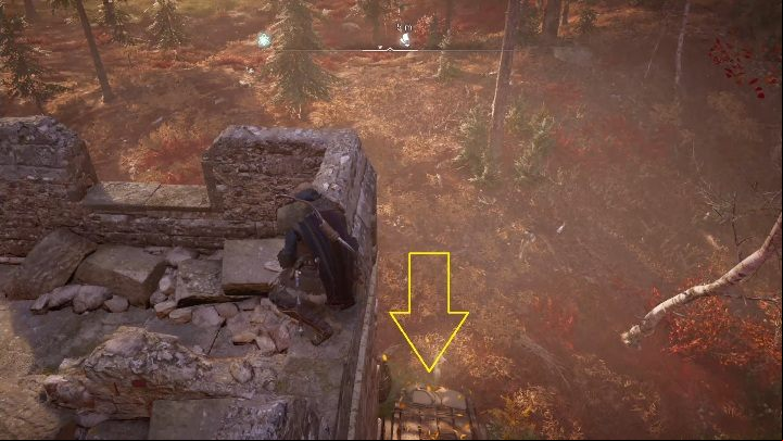 Start: The paper is on a wooden pallet, near the walls - Assassins Creed Valhalla: Flaying Paper - Sciropescire secrets, locations - Sciropescire - Assassins Creed Valhalla Guide and Walkthrough