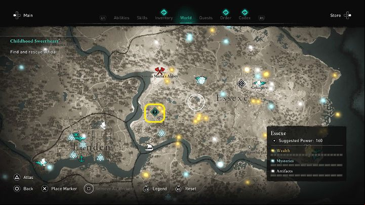 The prison Eluric talked about is a long way from Maeldun - at the other end of Essexe - Assassins Creed Valhalla: Childhood Sweetheart - Essexe - Assassins Creed Valhalla Guide and Walkthrough