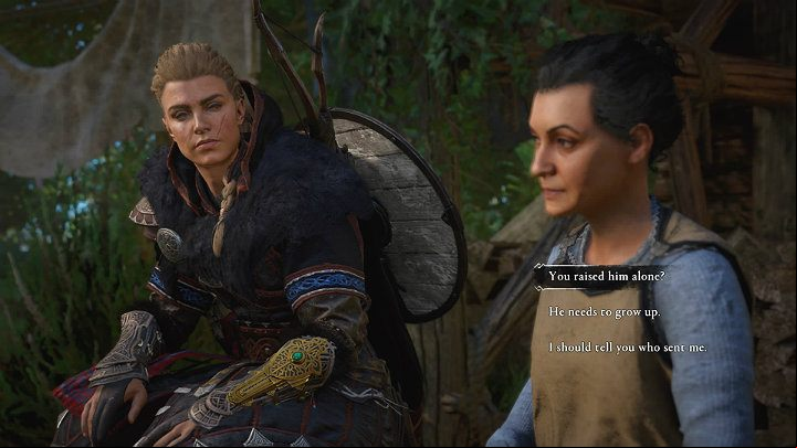 Put the woman on a bed inside the house to activate the cut-scene and talk to Alphida - Assassins Creed Valhalla: Childhood Sweetheart - Essexe - Assassins Creed Valhalla Guide and Walkthrough
