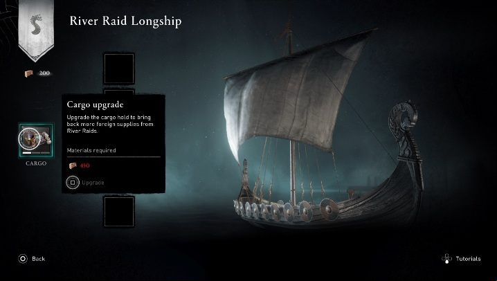 You will see Cargo on the left - Assassins Creed Valhalla: Cargo limit - what to do? River Raids - FAQ - Assassins Creed Valhalla Guide and Walkthrough