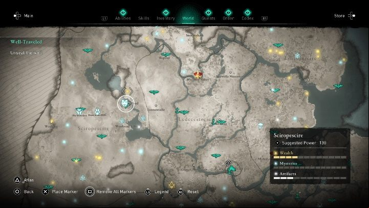 1 - Assassins Creed Valhalla: Flyting - Sciropescire secrets, locations - Sciropescire - Assassins Creed Valhalla Guide and Walkthrough