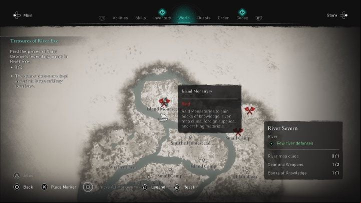 Camp: Island Monastery - Assassins Creed Valhalla: Books of Knowledge - list of all, River Raids - Secrets - Assassins Creed Valhalla Guide and Walkthrough