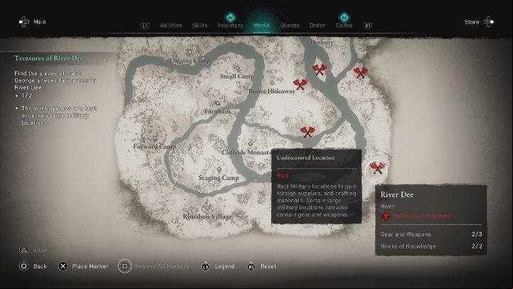 Camp: Hillview Outpost - Assassins Creed Valhalla: Saint Georges Set - list of all items, River Raids - Secrets - Assassins Creed Valhalla Guide and Walkthrough