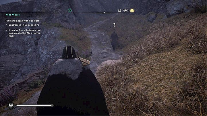 An example of an NPC, above whose head there is a question mark, is presented by the attached picture - Assassins Creed Valhalla: What does mean NPC with question mark? - Exploration - Assassins Creed Valhalla Guide and Walkthrough
