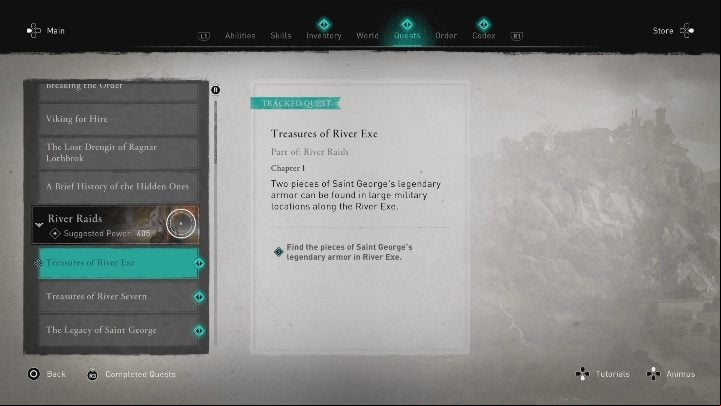 After a short conversation, you will be given next tasks - Assassins Creed Valhalla: The Legend of Saint George 1 - Walkthrough - Assassins Creed Valhalla Guide and Walkthrough