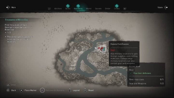 Camp: Eastern Fortification - Assassins Creed Valhalla: Treasures of River Exe - Walkthrough - Assassins Creed Valhalla Guide and Walkthrough