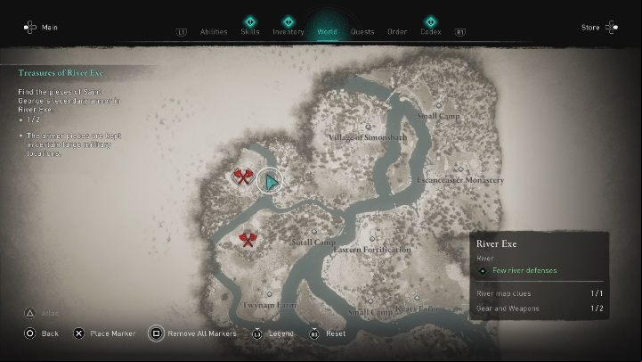 Camp: Western Fortification - Assassins Creed Valhalla: Treasures of River Exe - Walkthrough - Assassins Creed Valhalla Guide and Walkthrough