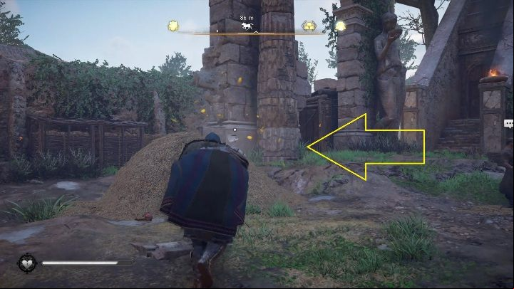 End: The paper will stop above the haystack - Assassins Creed Valhalla: Flying Paper - Cent secrets, locations - Cent - Assassins Creed Valhalla Guide and Walkthrough