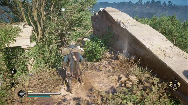 To get to the mask you just have to climb up the columns - Assassins Creed Valhalla: Roman Artifact - Cent secrets, locations - Cent - Assassins Creed Valhalla Guide and Walkthrough