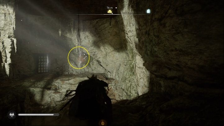 Go all the way down until you reach the cave - Assassins Creed Valhalla: Treasure of Britain - Cent secrets, locations - Cent - Assassins Creed Valhalla Guide and Walkthrough