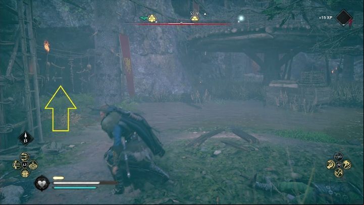 To get to it you have to enter the enemy camp and turn left; there is a small recess where you will find the entrance to the cave - Assassins Creed Valhalla: Gear - Sciropescire secrets, locations - Sciropescire - Assassins Creed Valhalla Guide and Walkthrough