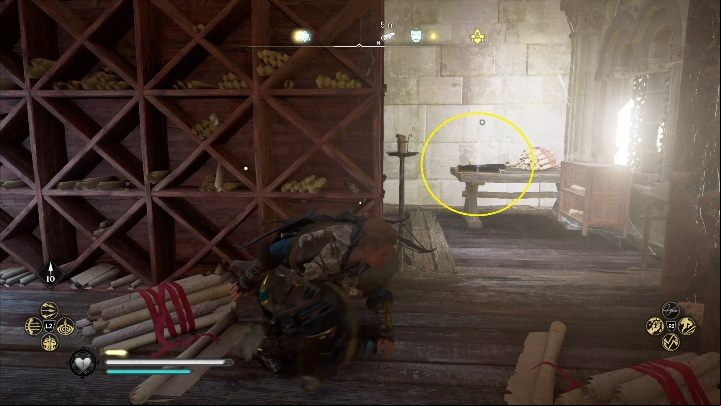 The fragment is located in the building, on the upper floor - Assassins Creed Valhalla: All Rigsogur Fragments - Secrets and collectibles - Assassins Creed Valhalla Guide and Walkthrough