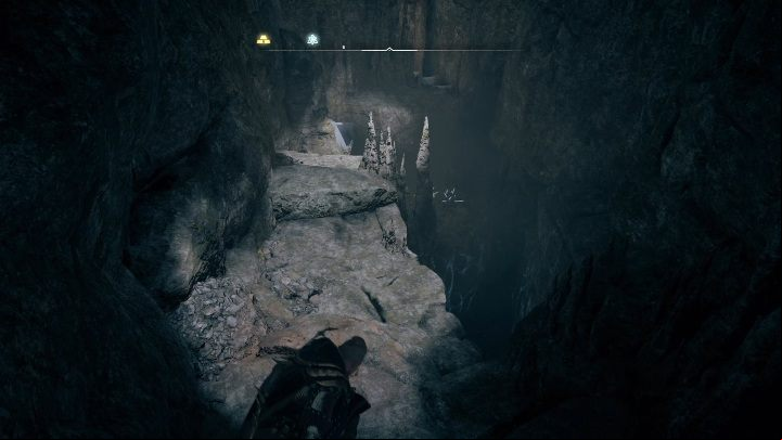 When you reach the area shown in the picture, you will see a huge cave, where you will spend at least a few minutes exploring - Assassins Creed Valhalla: Excalibur - how to get it? - Legendary items - Assassins Creed Valhalla Guide and Walkthrough