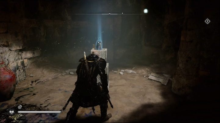 When you the box, turn right – there is a treasure waiting on the column - Assassins Creed Valhalla: Treasures of Britain - Hamtunscire secrets, locations - Hamtunscire - Assassins Creed Valhalla Guide and Walkthrough