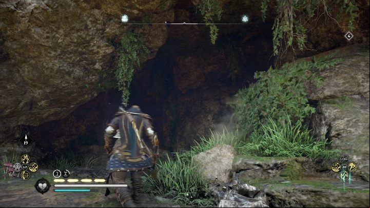 Let's start with the entrance to the cave - Assassins Creed Valhalla: Treasures of Britain - Hamtunscire secrets, locations - Hamtunscire - Assassins Creed Valhalla Guide and Walkthrough